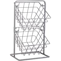 Kitchencraft Industrial cocina con dos niveles estilo Vintage cestas de almacenamiento de alambre- 25 x 22 x 41 cm (10…